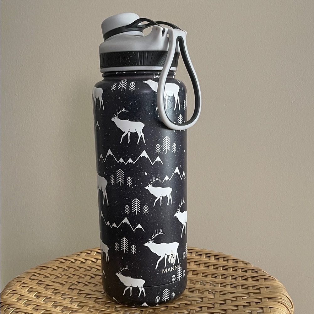 Manna 40 oz ranger pro - moose tracks tumbler stainless steel